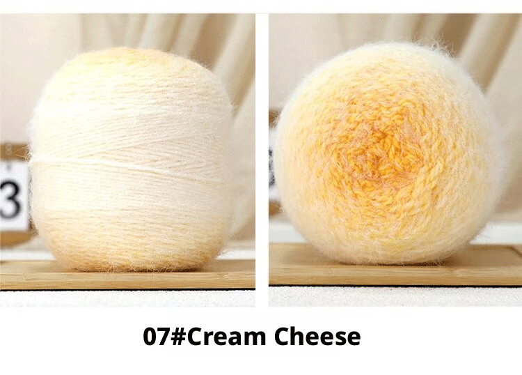 Lightweight mist-colored gradient hand-knitted yarn (200g/ball)