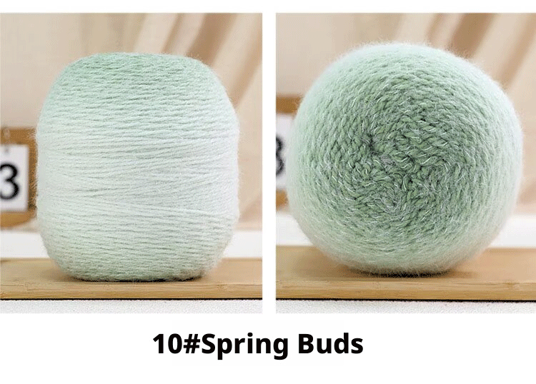 Lightweight mist-colored gradient hand-knitted yarn (200g/ball)