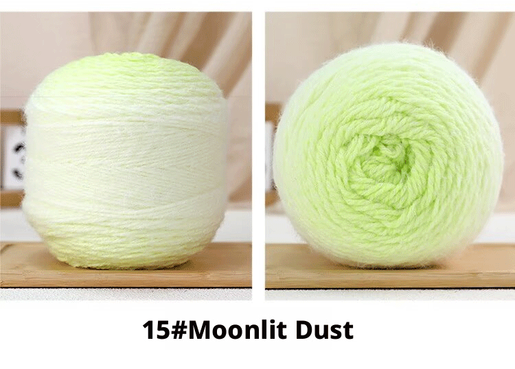 Lightweight mist-colored gradient hand-knitted yarn (200g/ball)