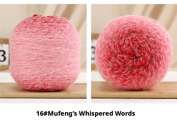 Lightweight mist-colored gradient hand-knitted yarn (200g/ball)