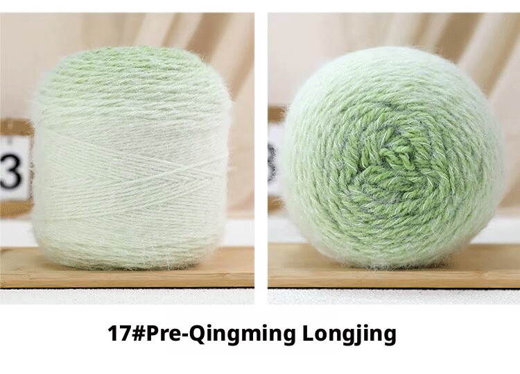 Lightweight mist-colored gradient hand-knitted yarn (200g/ball)