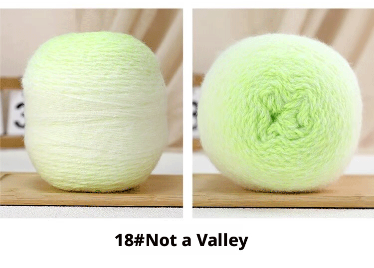 Lightweight mist-colored gradient hand-knitted yarn (200g/ball)