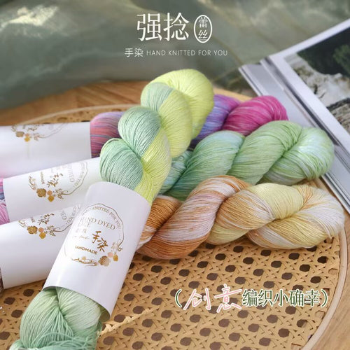 100% Cotton Hand-dyed lace thread【100g / skein】
